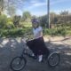 Lily Stevenson on her adapted tricycle
